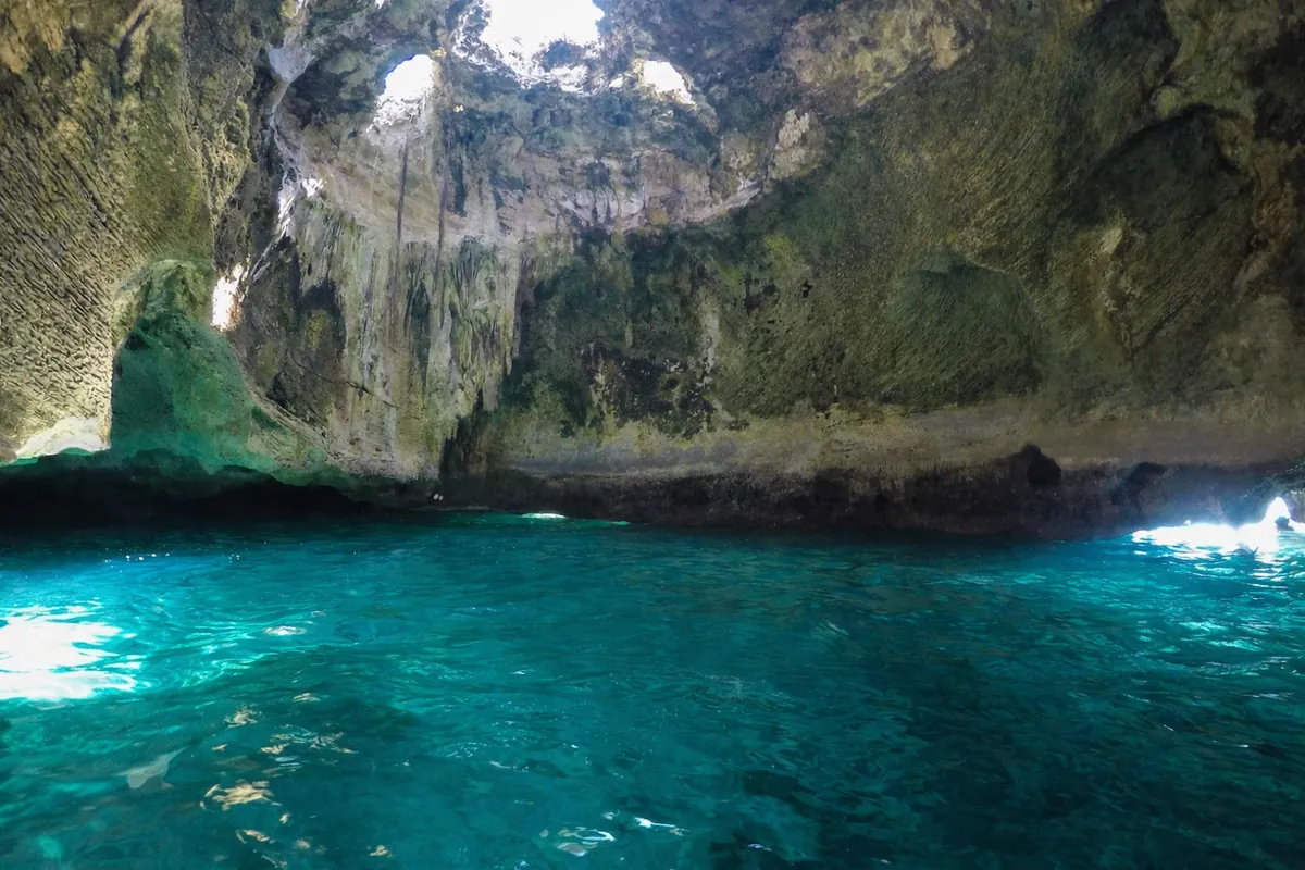 Thunderball Grotto day excursion near Staniel Cay in the Exuma Cays